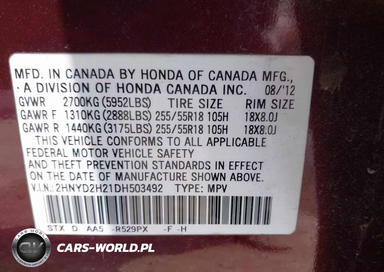 2013 Acura Mdx VIN:2HNYD2H21DH503492 - 9