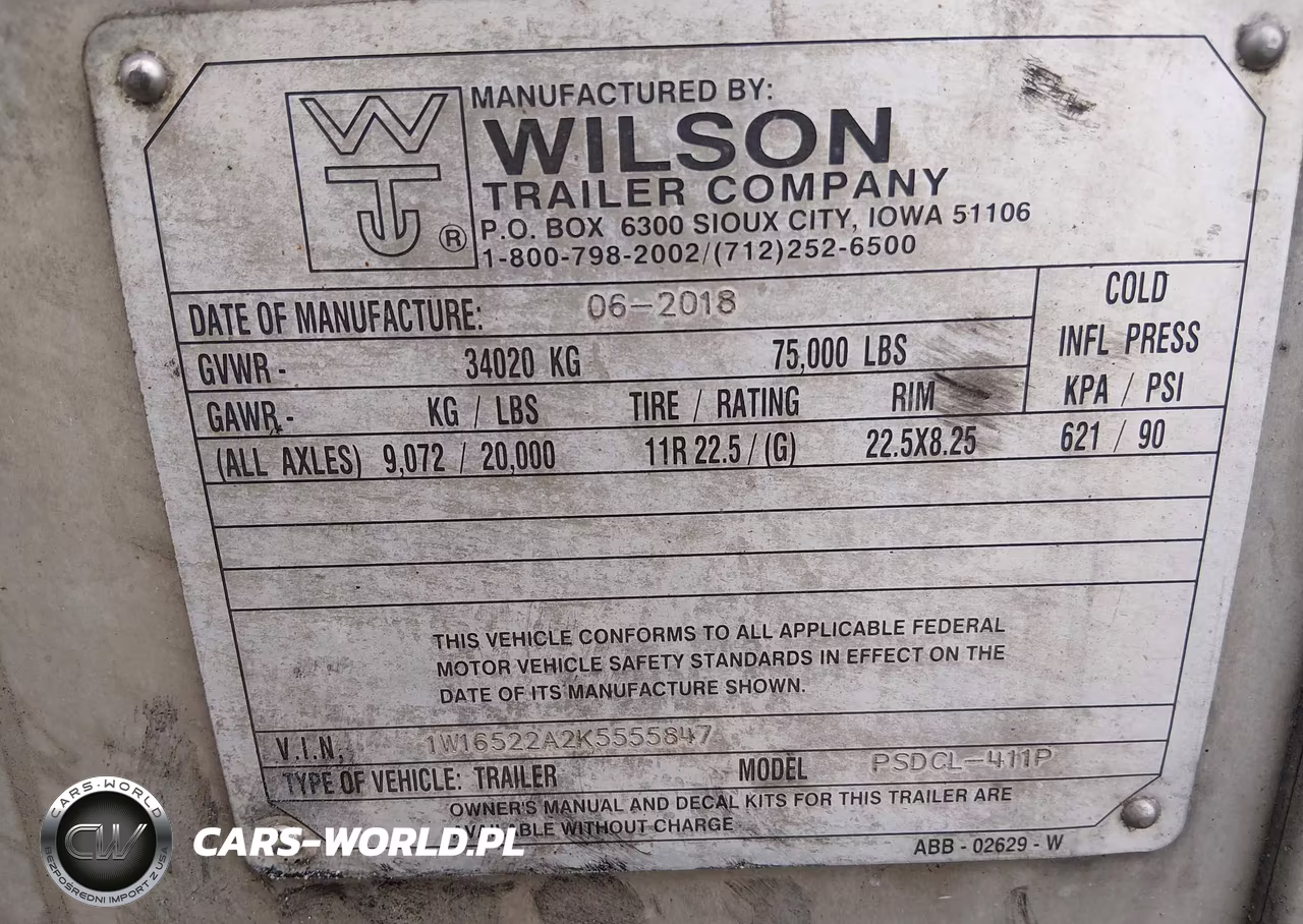 2019 Wilson Trailer Co Unknown VIN:1W16522A2K5555847 - 9