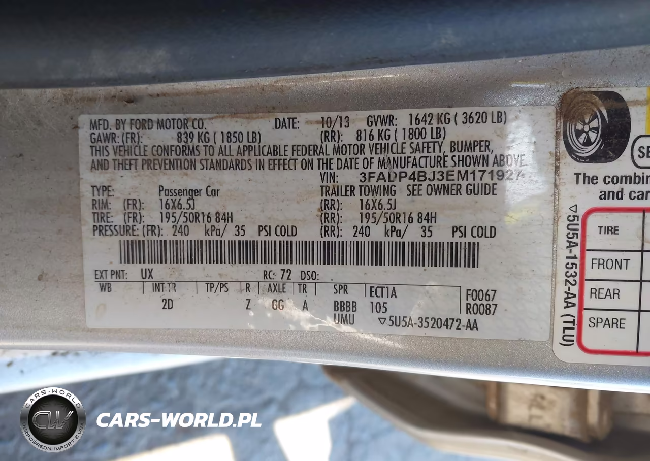 2014 Ford Fiesta Se VIN:3FADP4BJ3EM171927 - 9