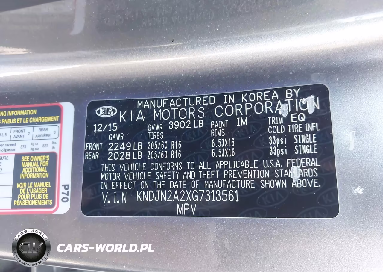 2016 Kia Soul VIN:KNDJN2A2XG7313561 - 9