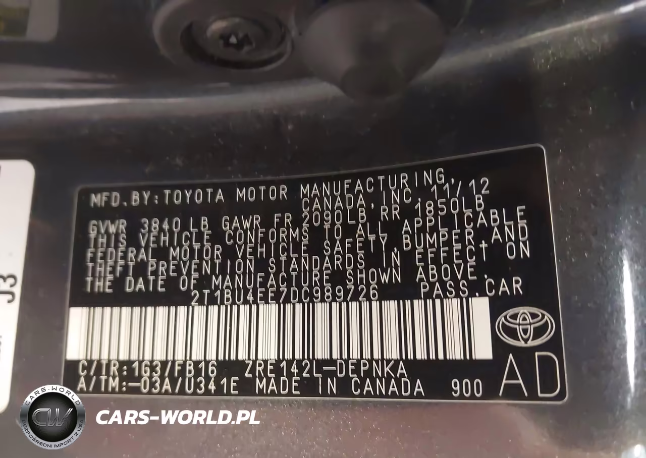 2013 Toyota Corolla Le VIN:2T1BU4EE7DC989726 - 9