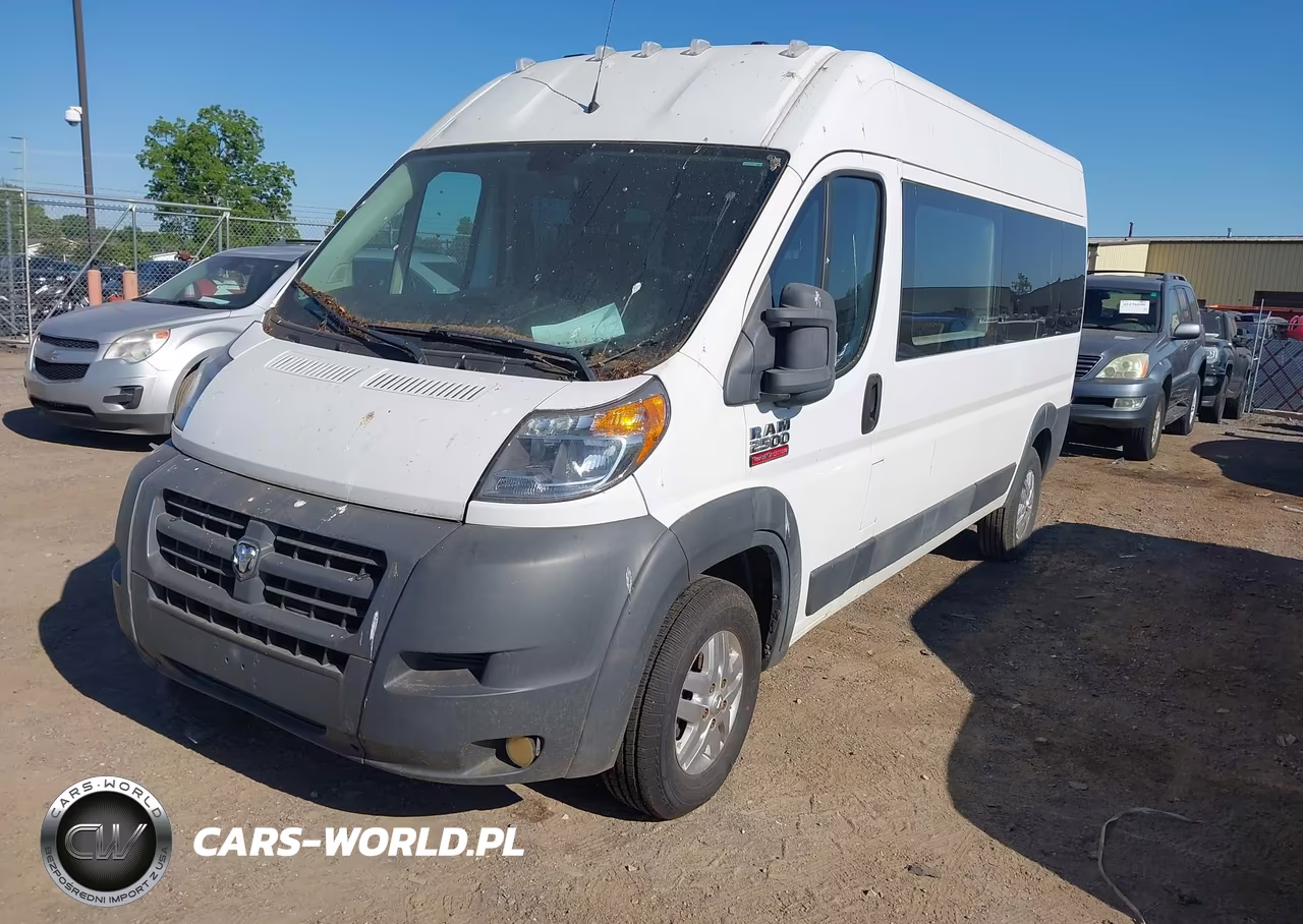 2014 Ram Promaster 2500 Window Van High Roof VIN:3C6TRVPG2EE126613 - 2