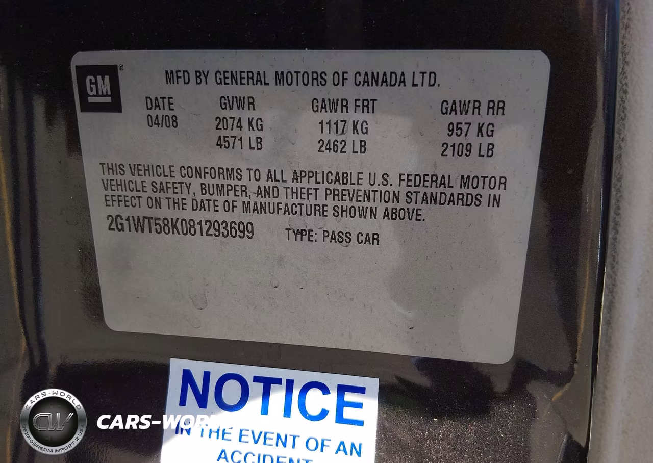 2008 Chevrolet Impala Lt VIN:2G1WT58K081293699 - 9