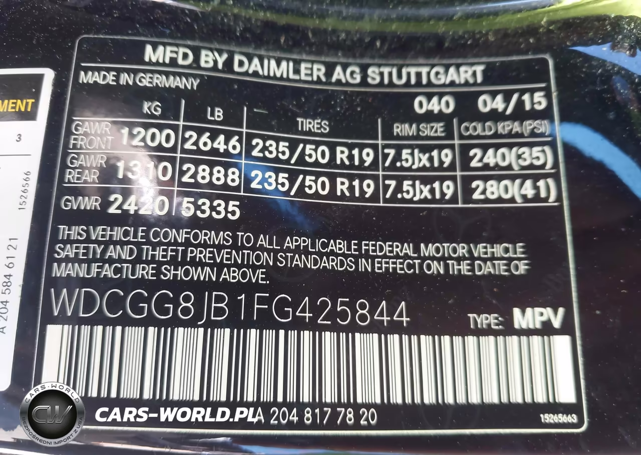 2015 Mercedes-Benz Glk 350 4Matic VIN:WDCGG8JB1FG425844 - 9