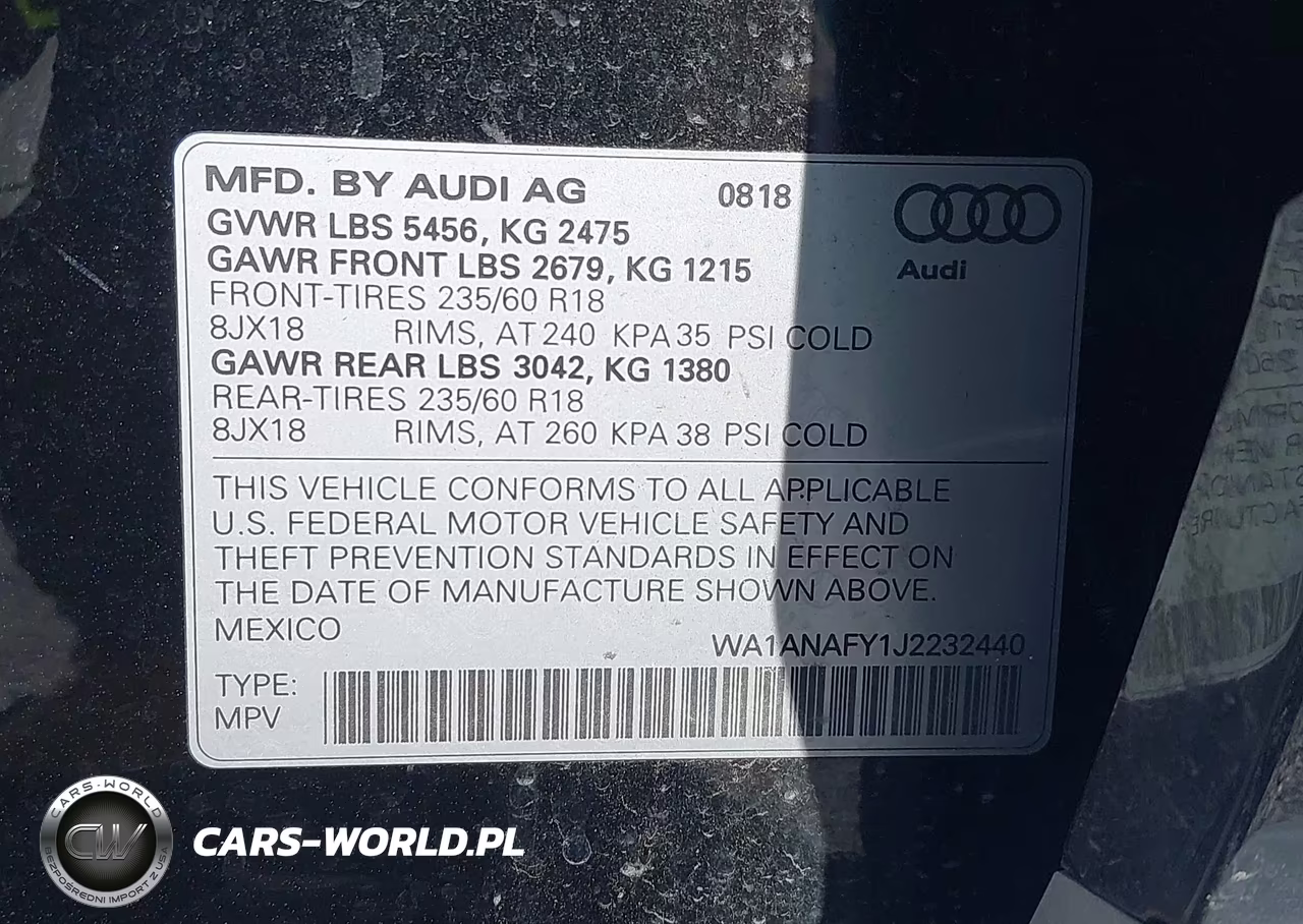 2018 Audi Q5 2.0T Premium VIN:WA1ANAFY1J2232440 - 9