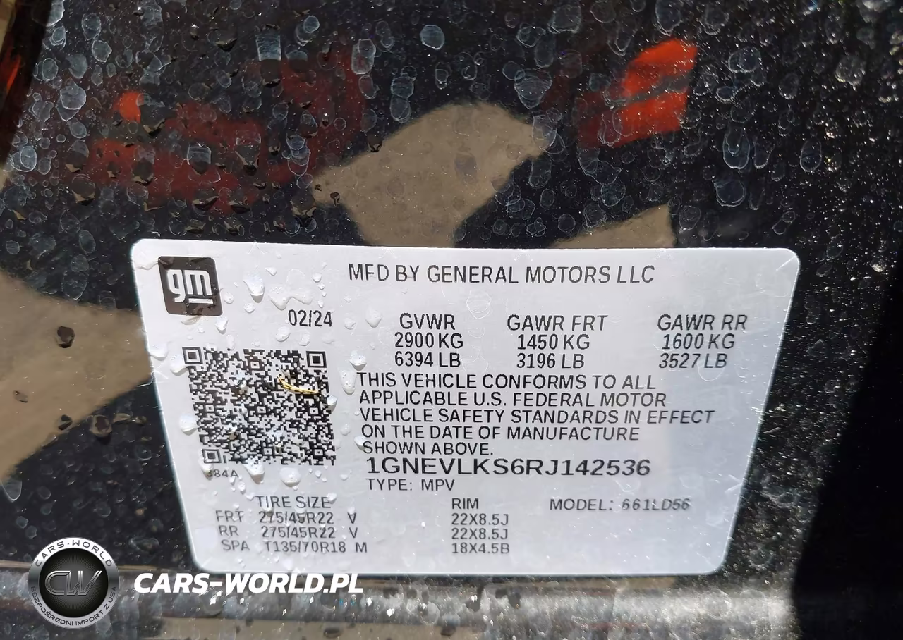 2024 Chevrolet Traverse Awd Rs VIN:1GNEVLKS6RJ142536 - 9