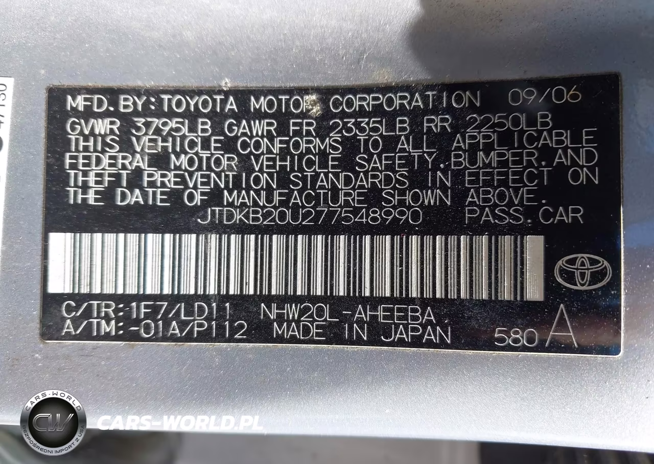 2007 Toyota Prius VIN:JTDKB20U277548990 - 9
