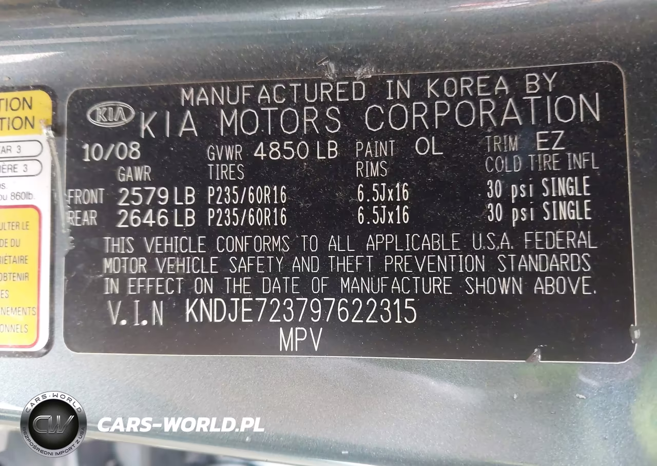 2009 Kia Sportage Lx V6 VIN:KNDJE723797622315 - 9