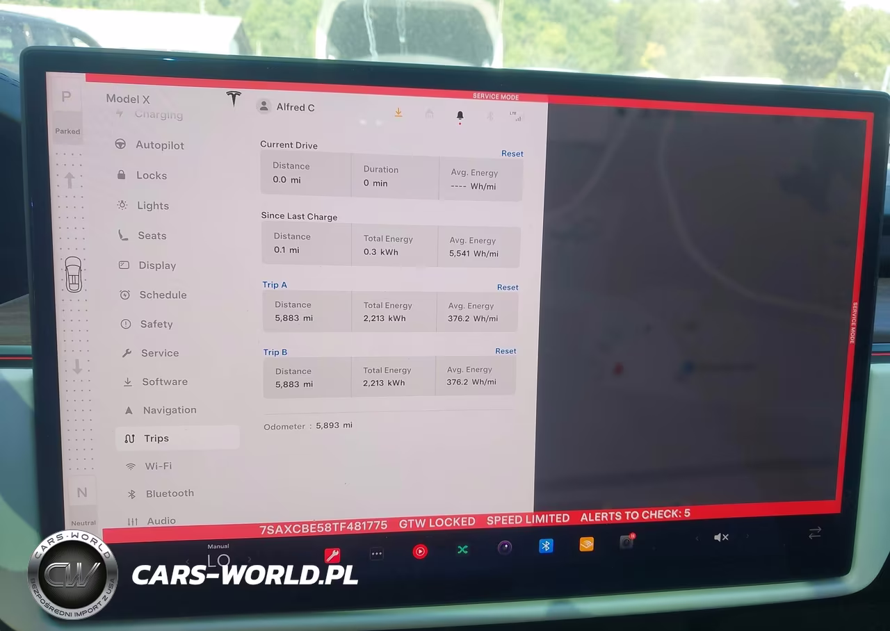 2026 Tesla Model X All-Wheel Drive VIN:7SAXCBE58TF481775 - 7