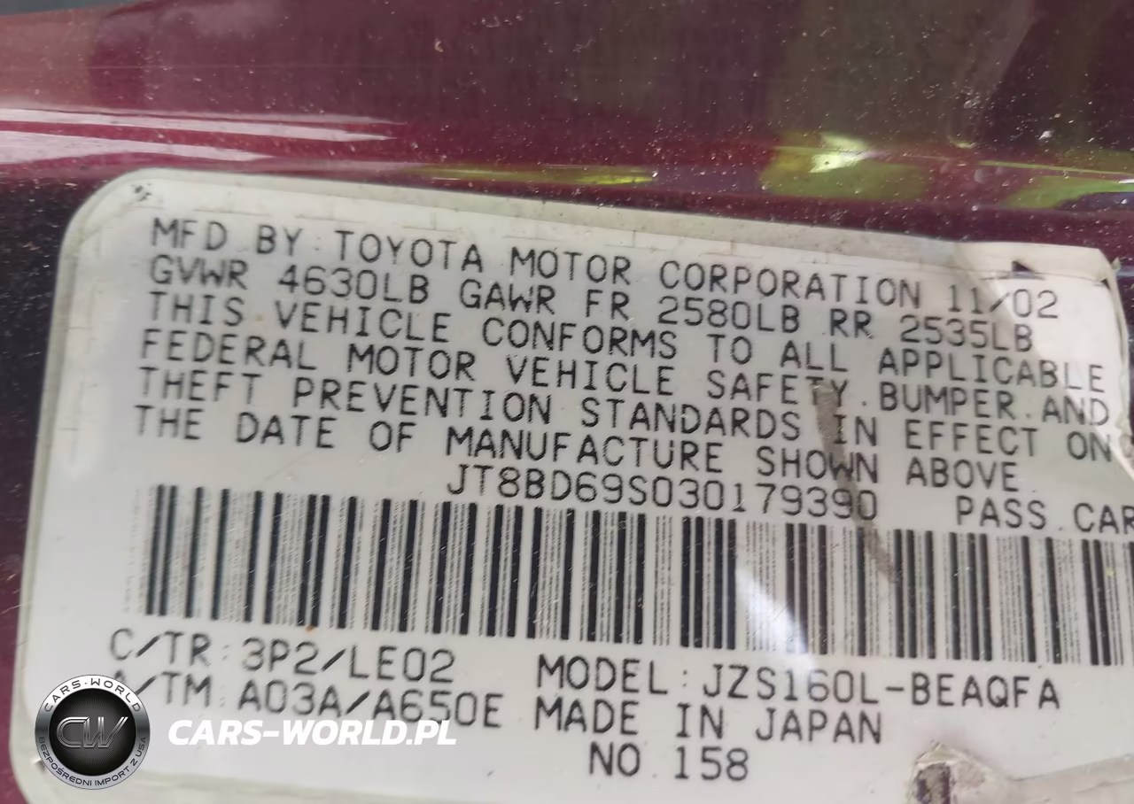 2003 Lexus Gs 300 VIN:JT8BD69S030179390 - 9