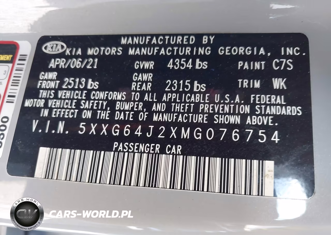2021 Kia K5 Gt-Line VIN:5XXG64J2XMG076754 - 9