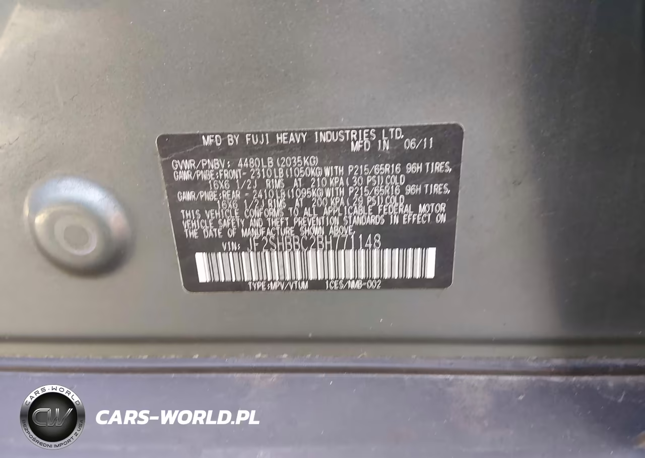 2011 Subaru Forester 2.5X VIN:JF2SHBBC2BH771148 - 9