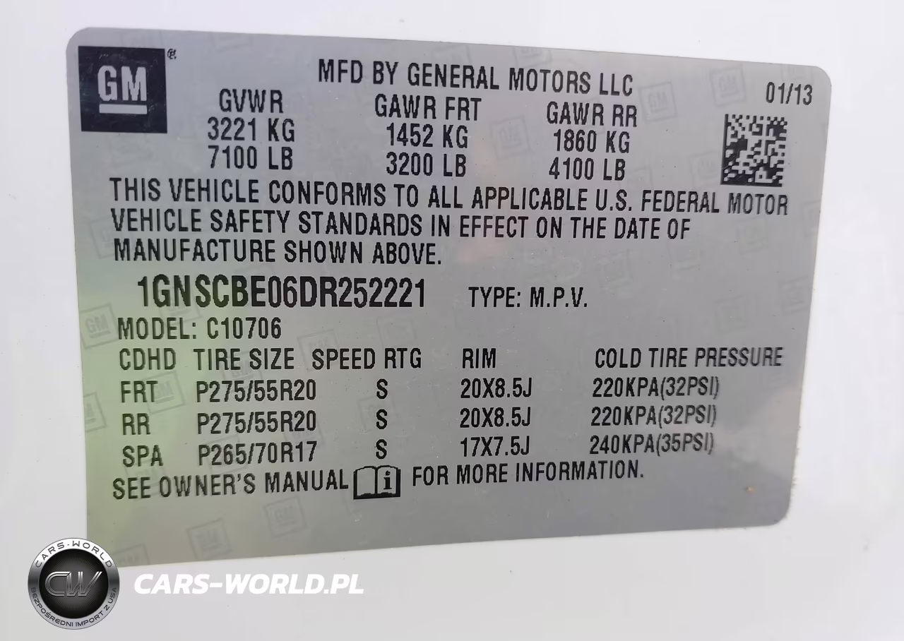 2013 Chevrolet Tahoe Lt VIN:1GNSCBE06DR252221 - 9