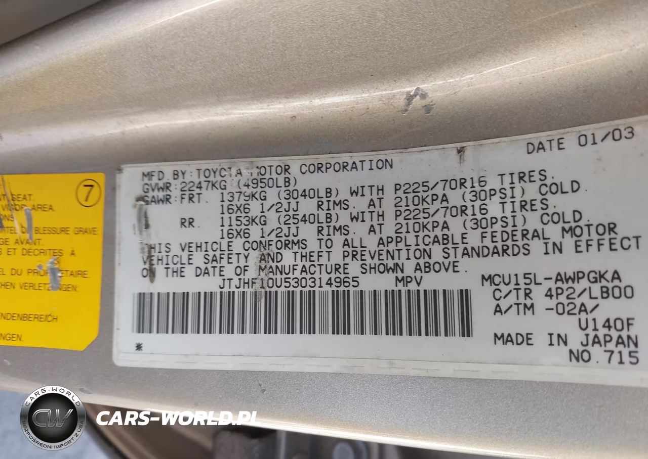 2003 Lexus Rx 300 VIN:JTJHF10U530314965 - 9