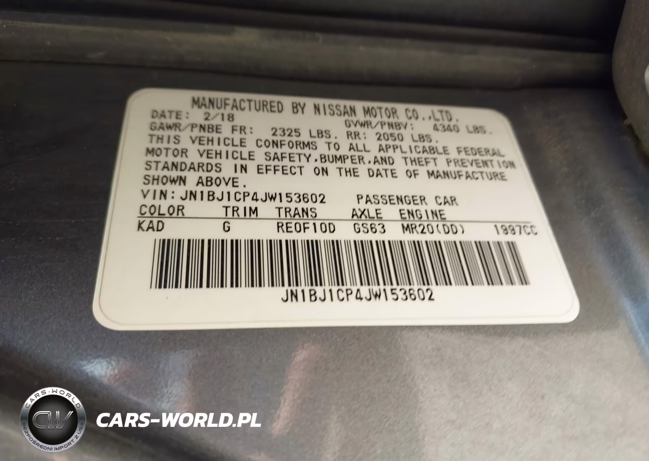 2018 Nissan Rogue Sport S VIN:JN1BJ1CP4JW153602 - 9