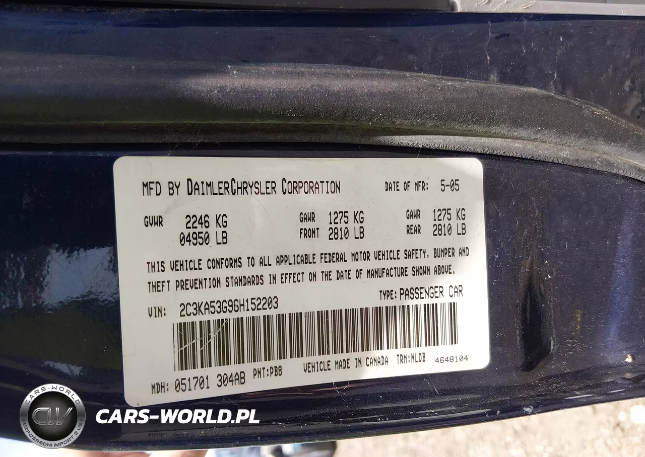 2006 Chrysler 300 Touring VIN:2C3KA53G96H152203 - 9