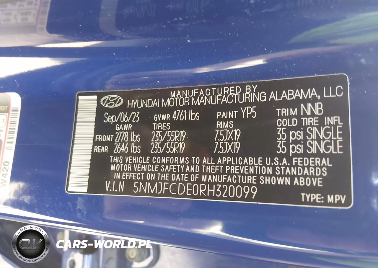 2024 Hyundai Tucson Sel VIN:5NMJFCDE0RH320099 - 9