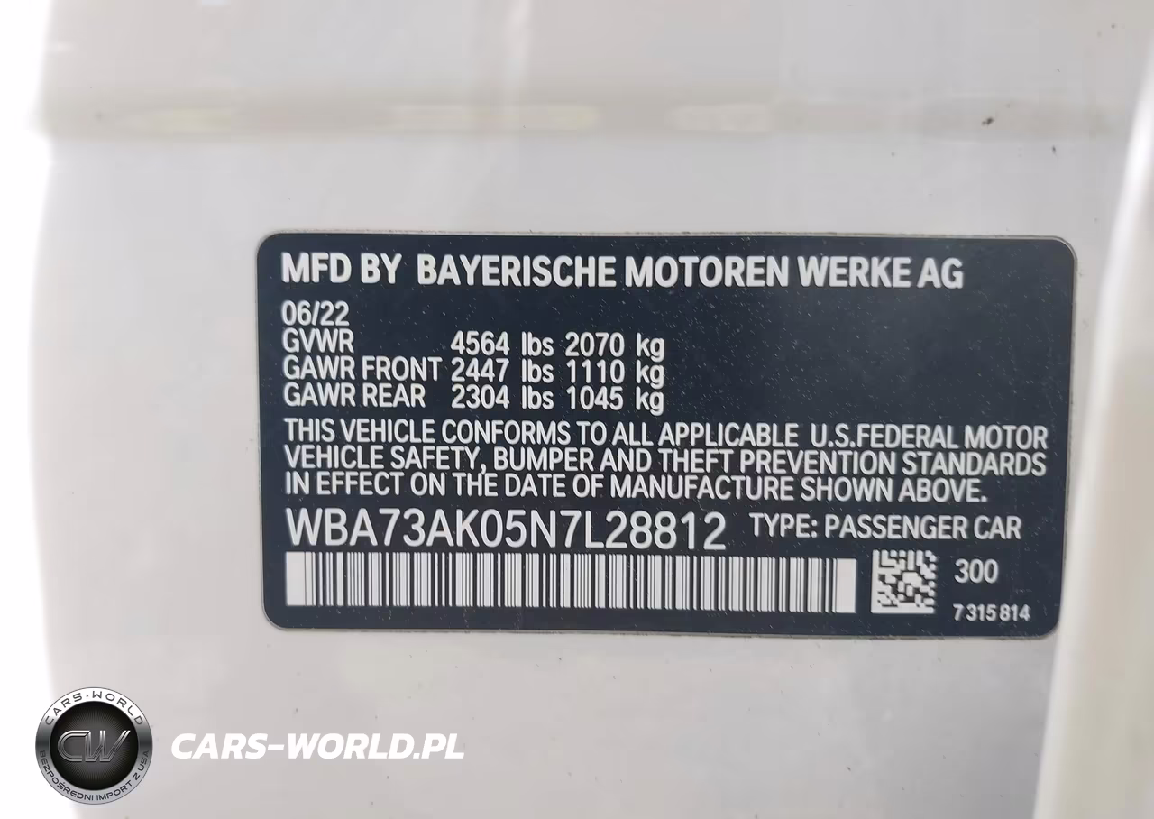 2022 BMW 228 Gran Coupe I xDrive VIN:WBA73AK05N7L28812 - 9