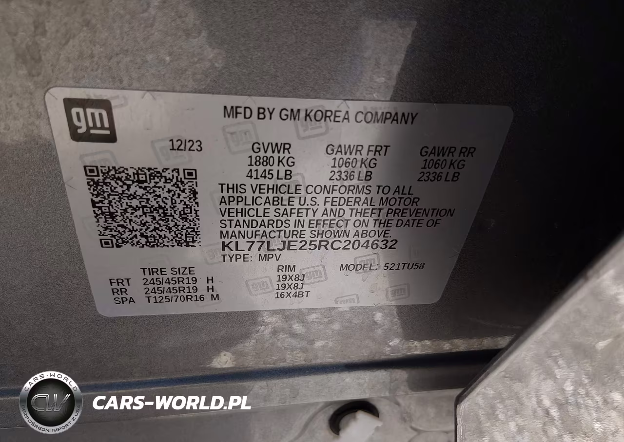 2024 Chevrolet Trax Fwd 2Rs VIN:KL77LJE25RC204632 - 9