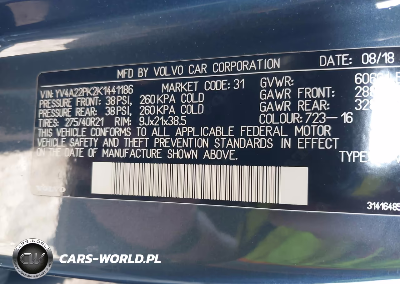 2019 Volvo Xc90 T6 Momentum VIN:YV4A22PK2K1441186 - 9