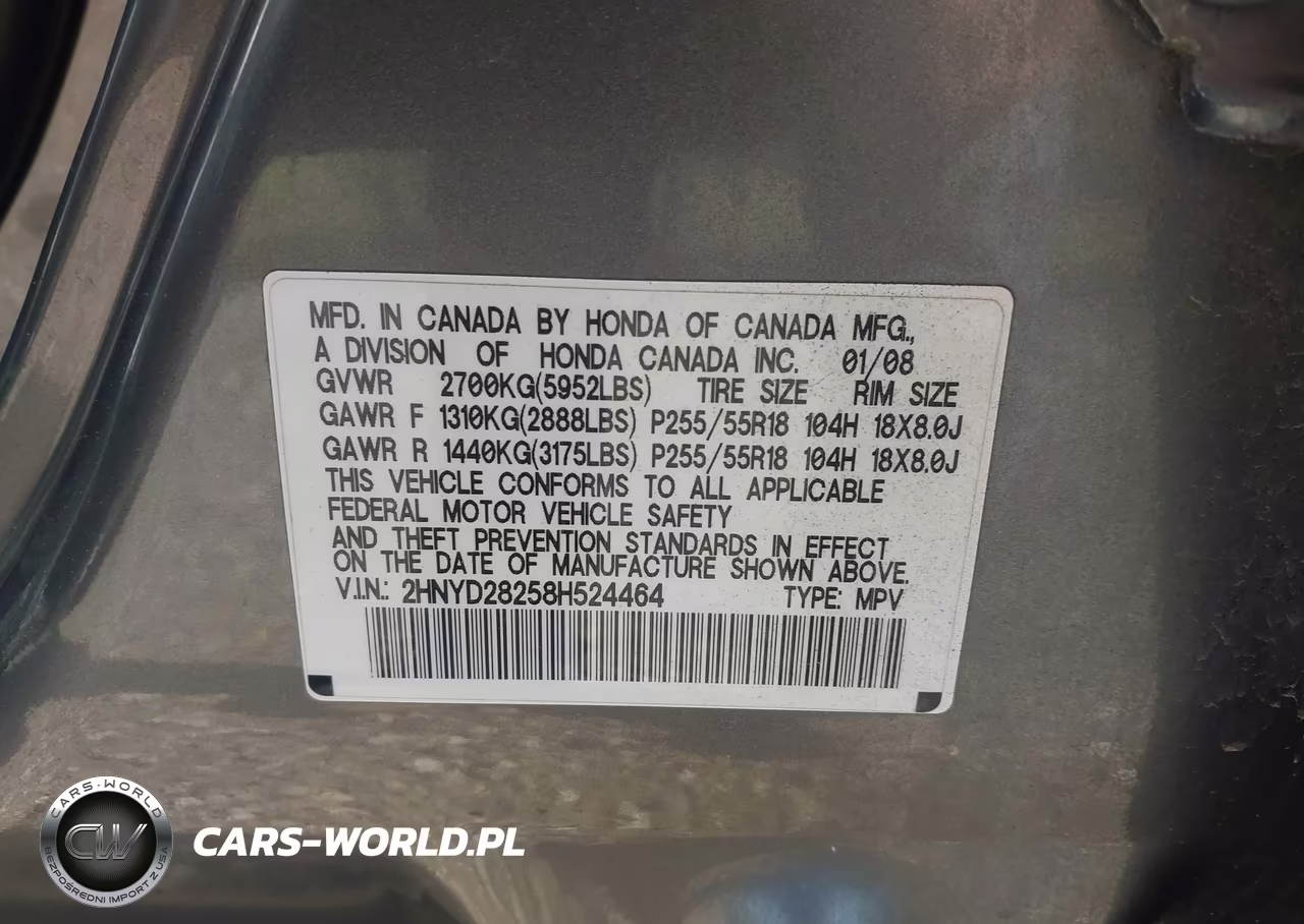 2008 Acura Mdx VIN:2HNYD28258H524464 - 9
