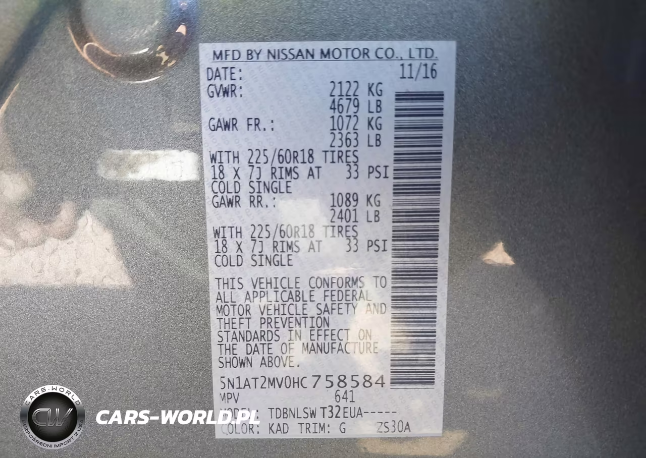 2017 Nissan Rogue Sl VIN:5N1AT2MV0HC758584 - 9