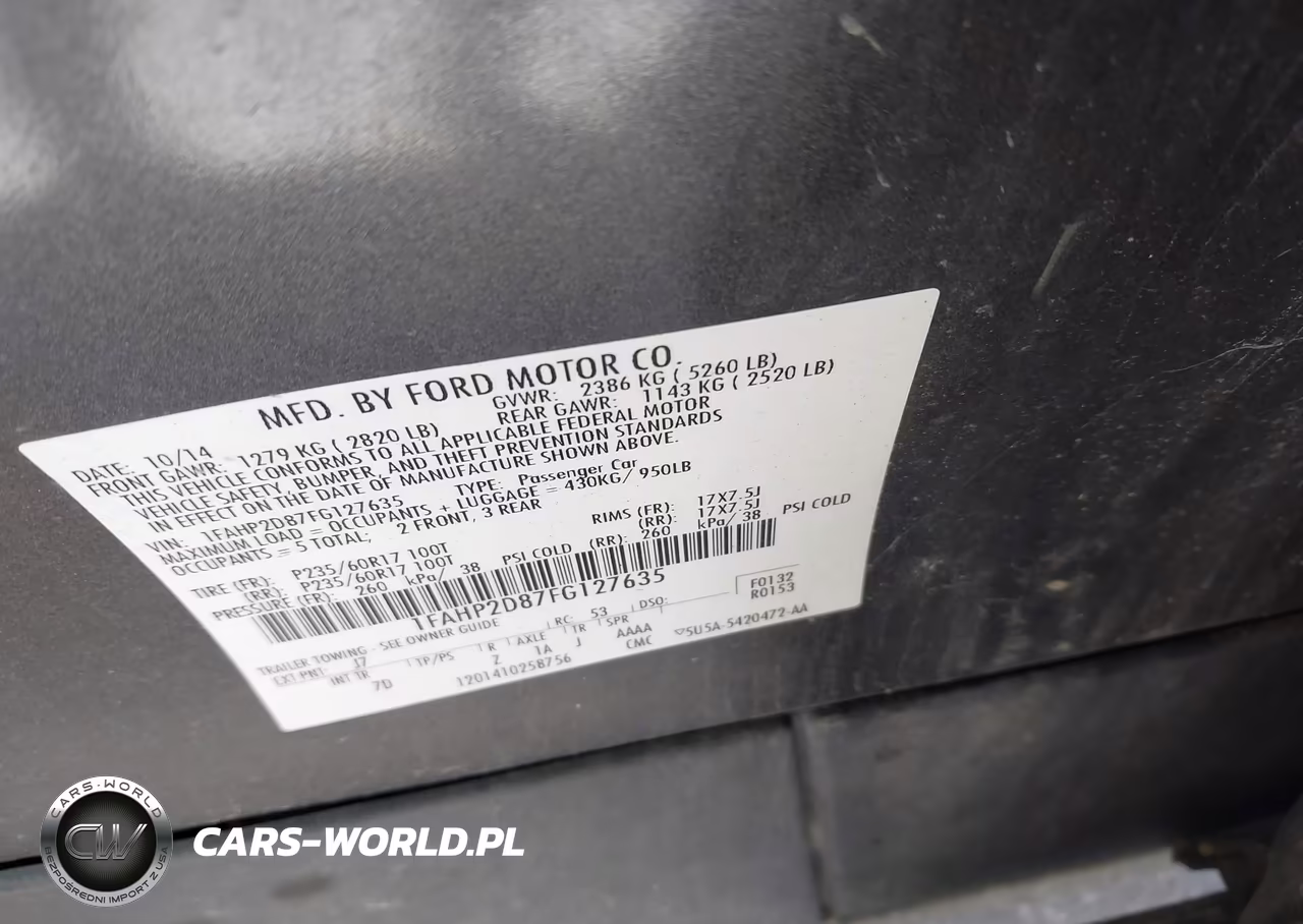 2015 Ford Taurus Se VIN:1FAHP2D87FG127635 - 9
