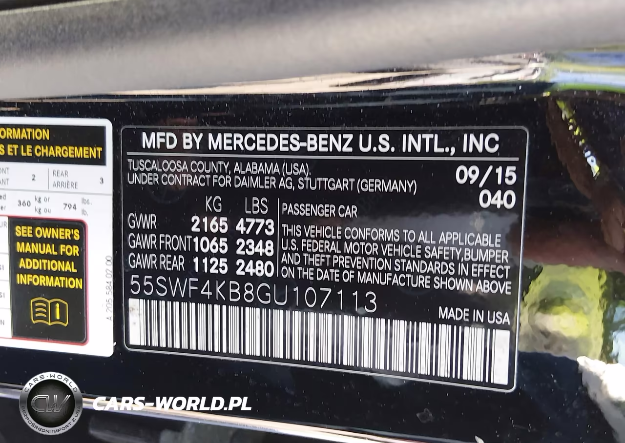 2016 Mercedes-Benz C 300 4Matic VIN:55SWF4KB8GU107113 - 9