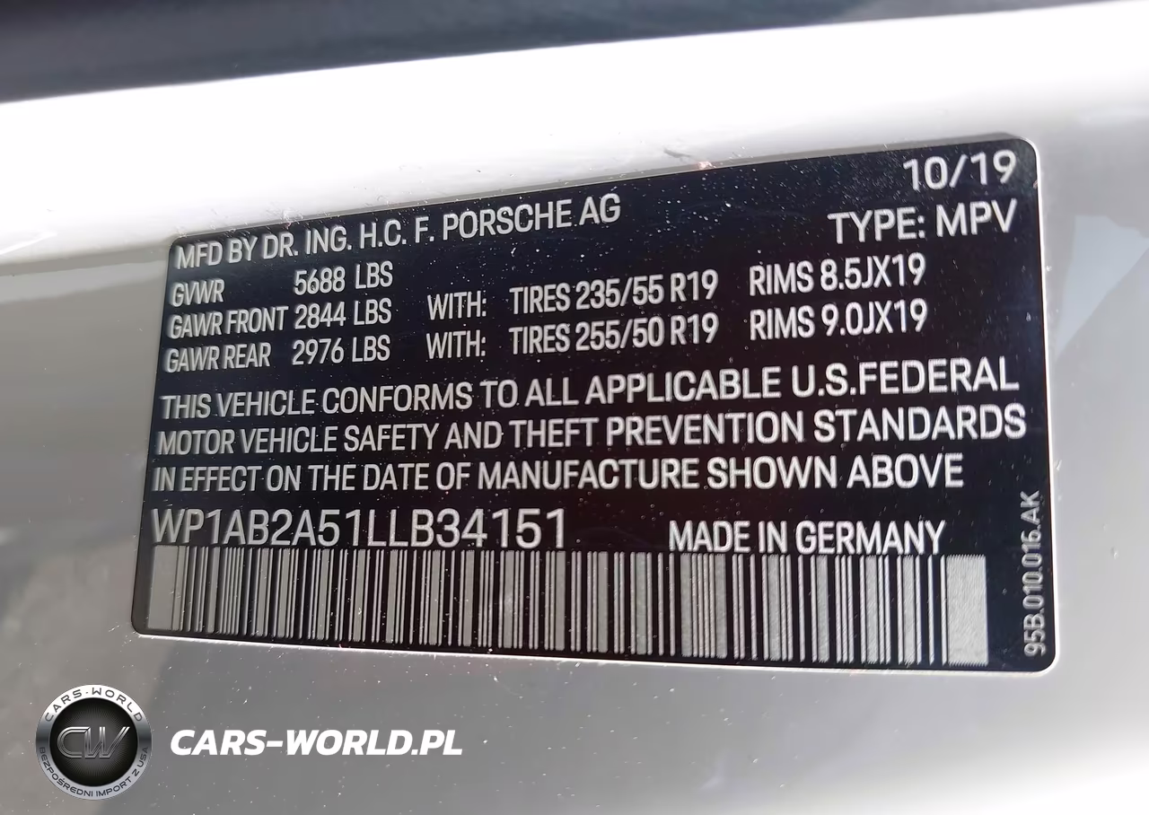 2020 Porsche Macan S VIN:WP1AB2A51LLB34151 - 9
