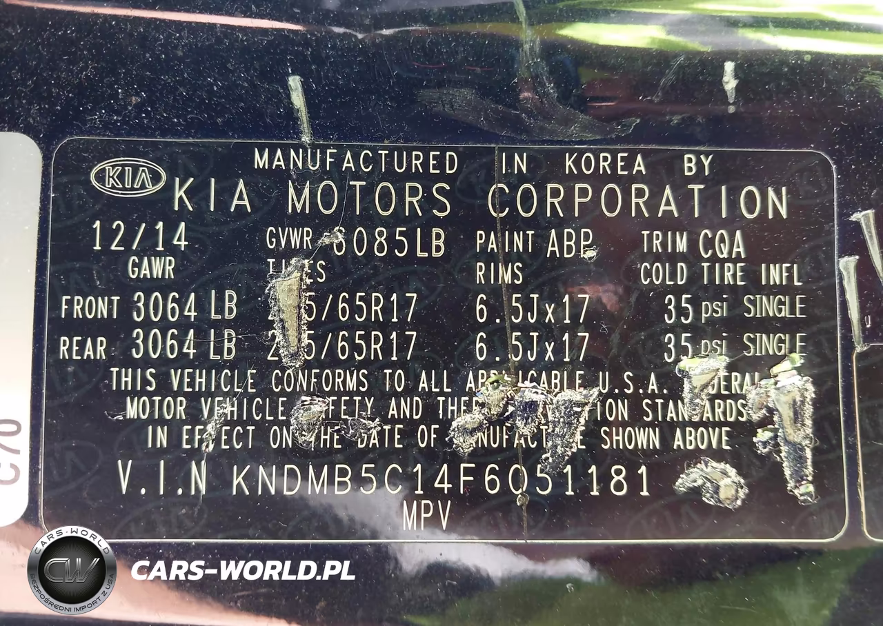 2015 Kia Sedona Lx VIN:KNDMB5C14F6051181 - 9