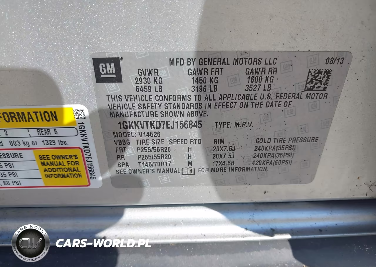 2014 GMC Acadia Denali VIN:1GKKVTKD7EJ156845 - 9