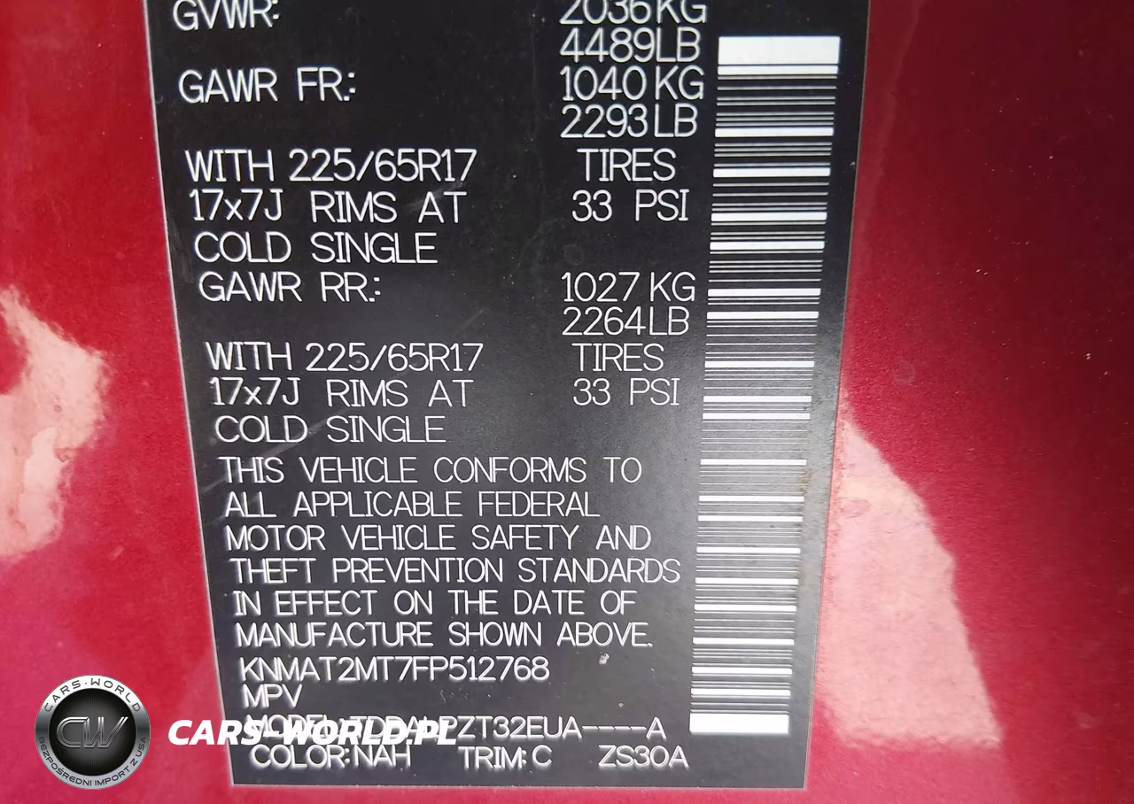 2015 Nissan Rogue S VIN:KNMAT2MT7FP512768 - 9