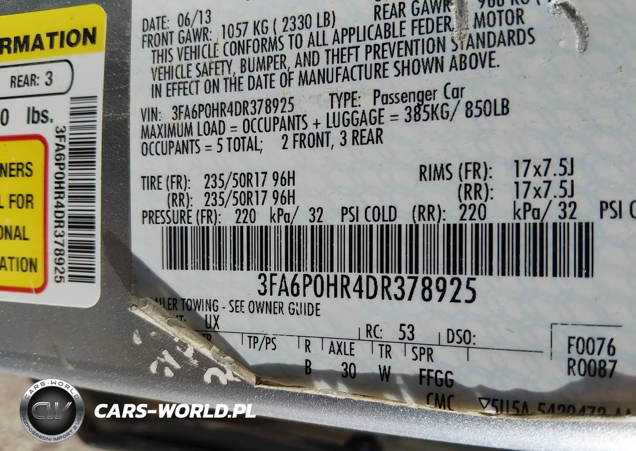 2013 Ford Fusion Se VIN:3FA6P0HR4DR378925 - 9