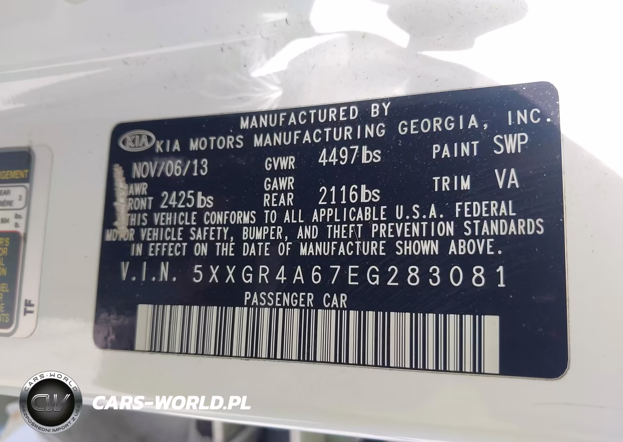 2014 Kia Optima Sx Turbo VIN:5XXGR4A67EG283081 - 9
