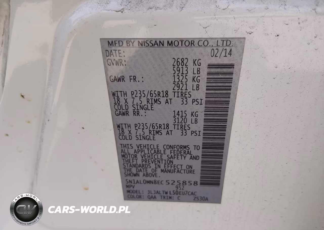 2014 Infiniti Qx60 VIN:5N1AL0MN8EC525858 - 9