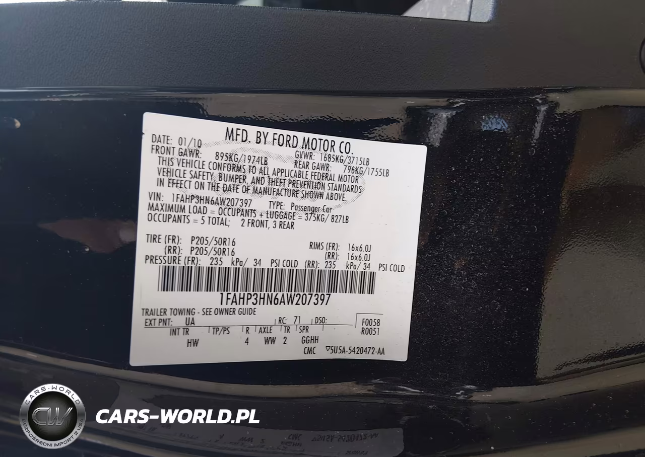 2010 Ford Focus Sel VIN:1FAHP3HN6AW207397 - 9