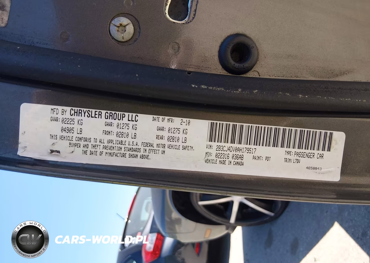 2010 Dodge Challenger Se VIN:2B3CJ4DV0AH179517 - 9