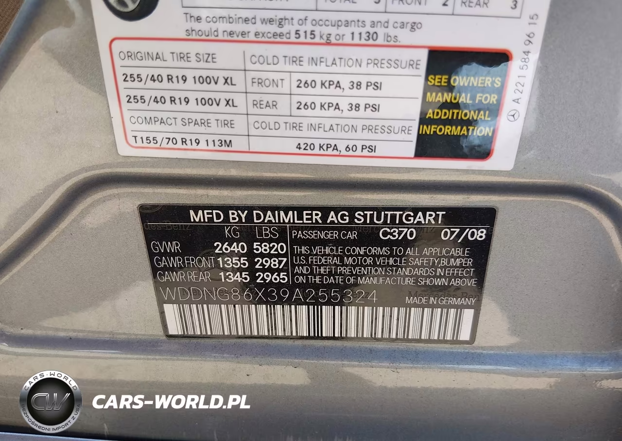 2009 Mercedes-Benz S 550 4Matic VIN:WDDNG86X39A255324 - 9