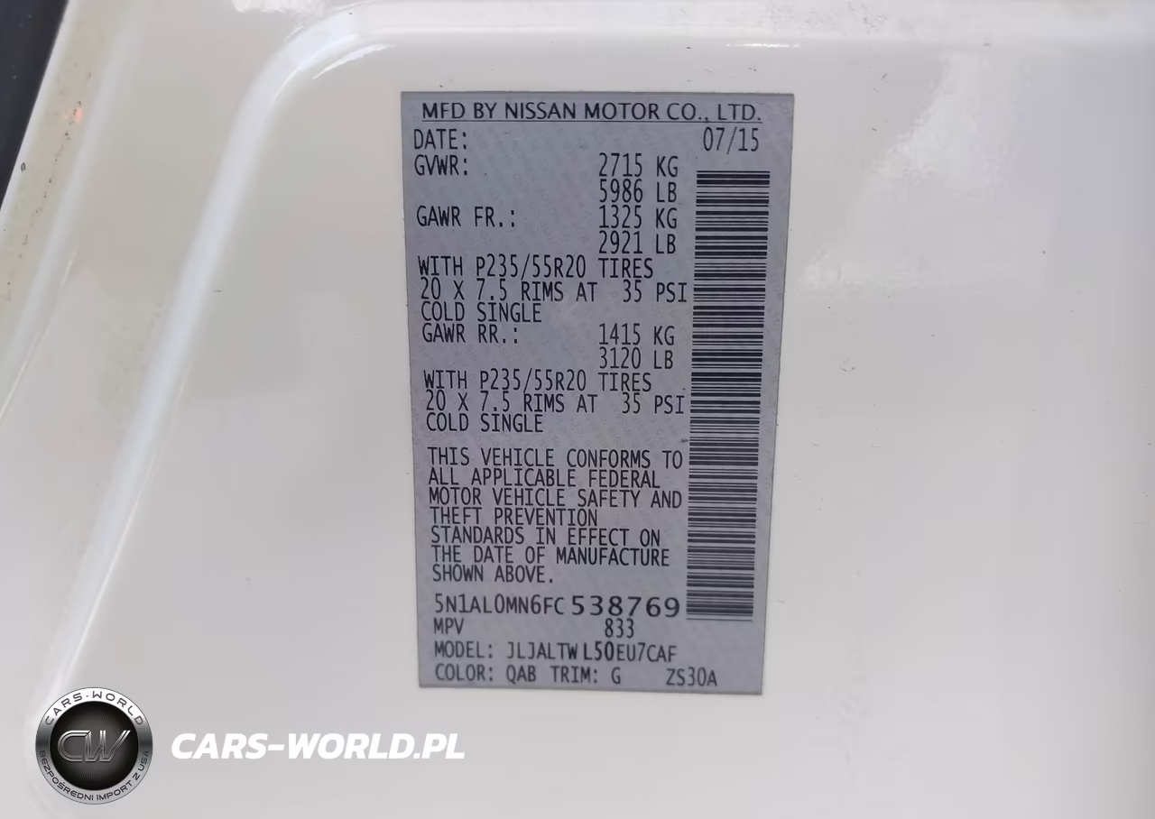 2015 Infiniti Qx60 VIN:5N1AL0MN6FC538769 - 9
