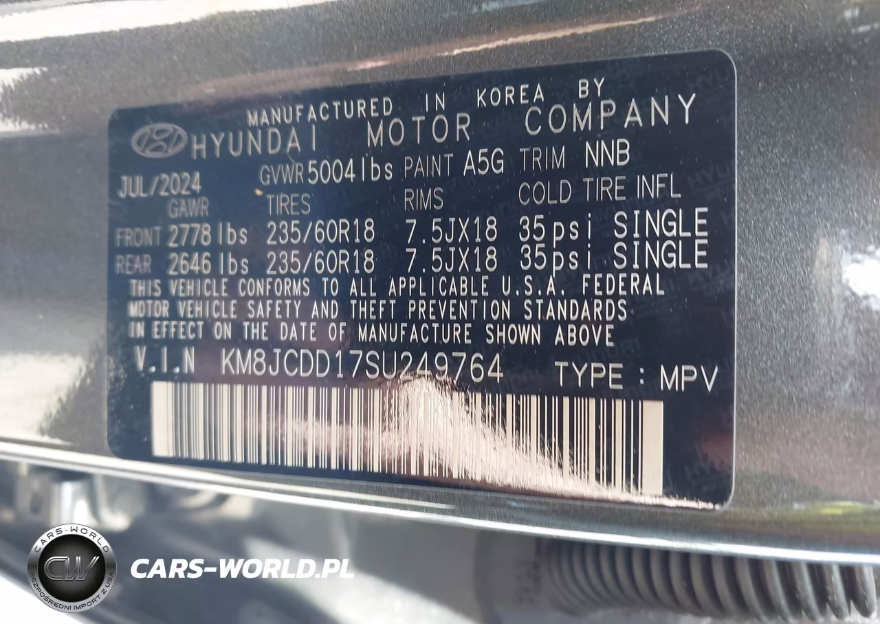 2025 Hyundai Tucson Hybrid Sel Convenience VIN:KM8JCDD17SU249764 - 9