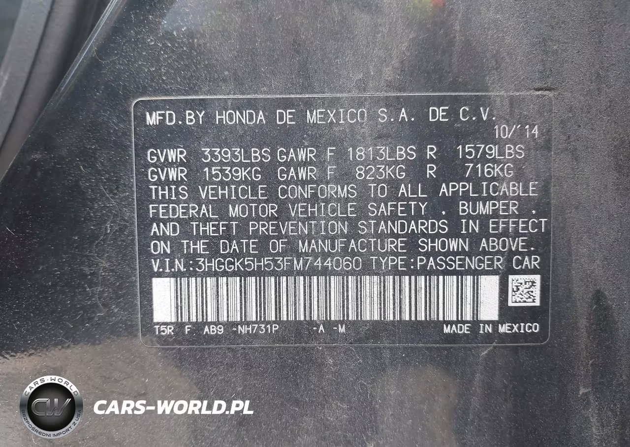 2015 Honda Fit Lx VIN:3HGGK5H53FM744060 - 9