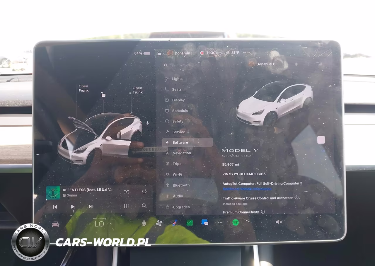 2021 Tesla Model Y Standard Range Rear-Wheel Drive VIN:5YJYGDEDXMF103015 - 7