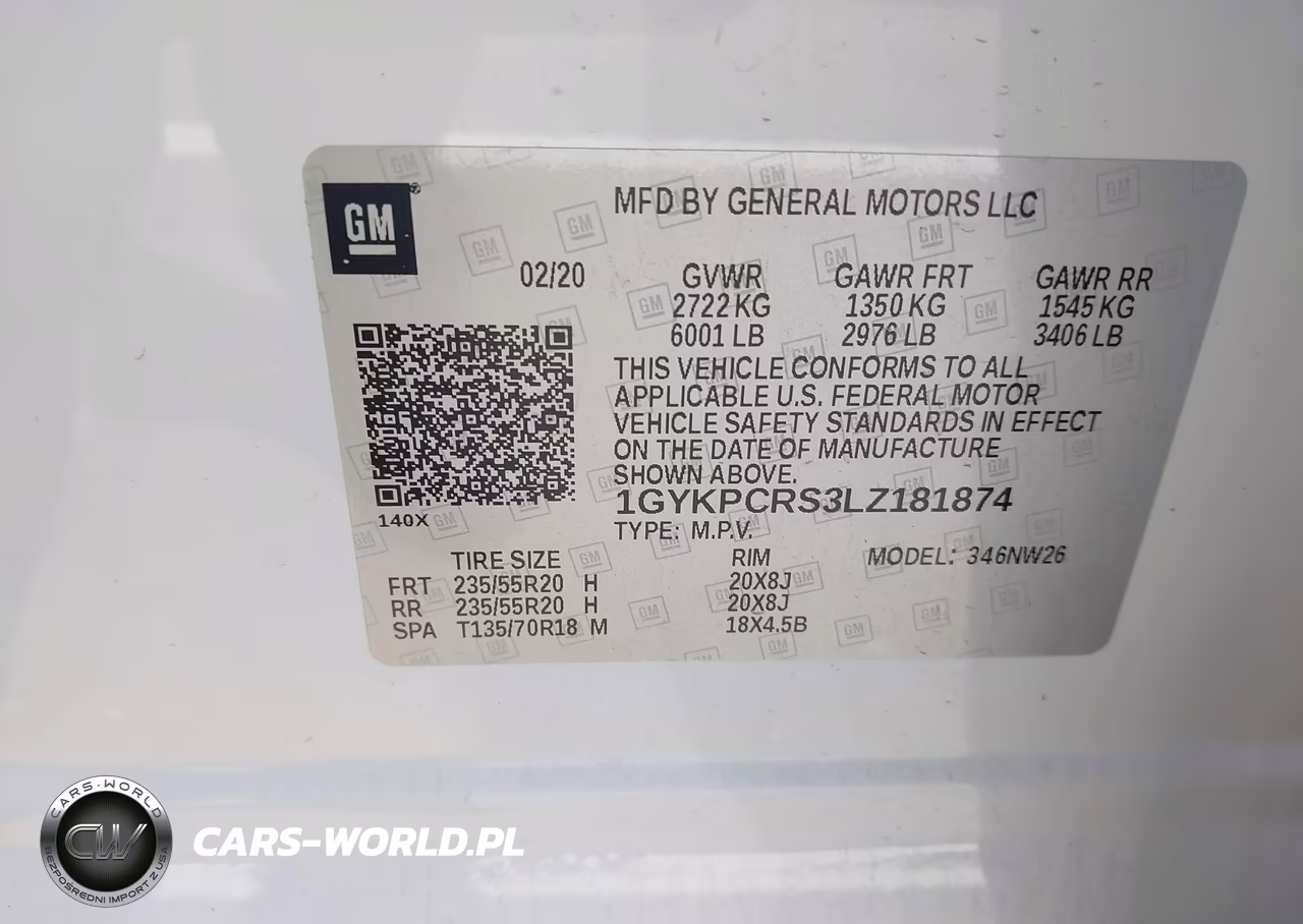 2020 Cadillac Xt6 Fwd Premium Luxury VIN:1GYKPCRS3LZ181874 - 9