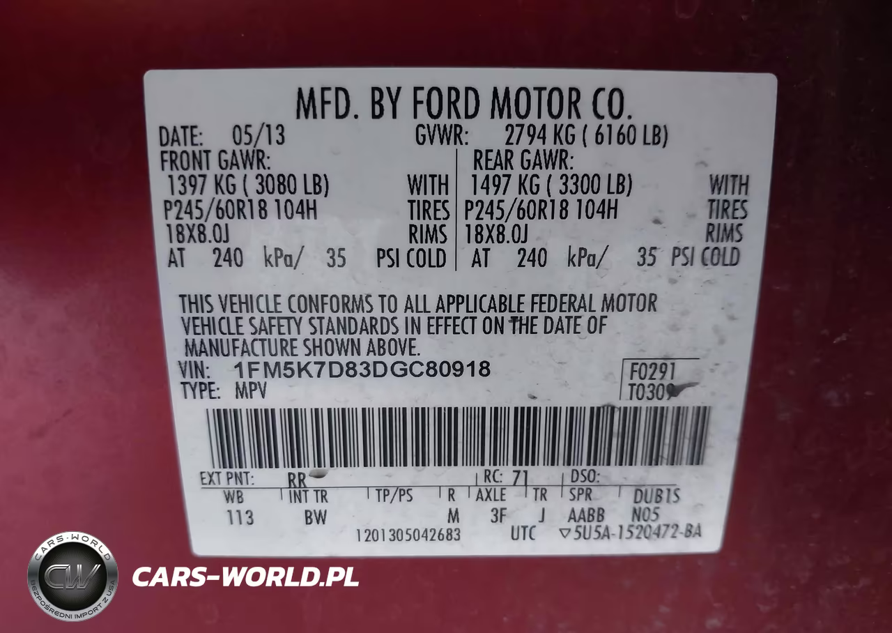 2013 Ford Explorer Xlt VIN:1FM5K7D83DGC80918 - 9