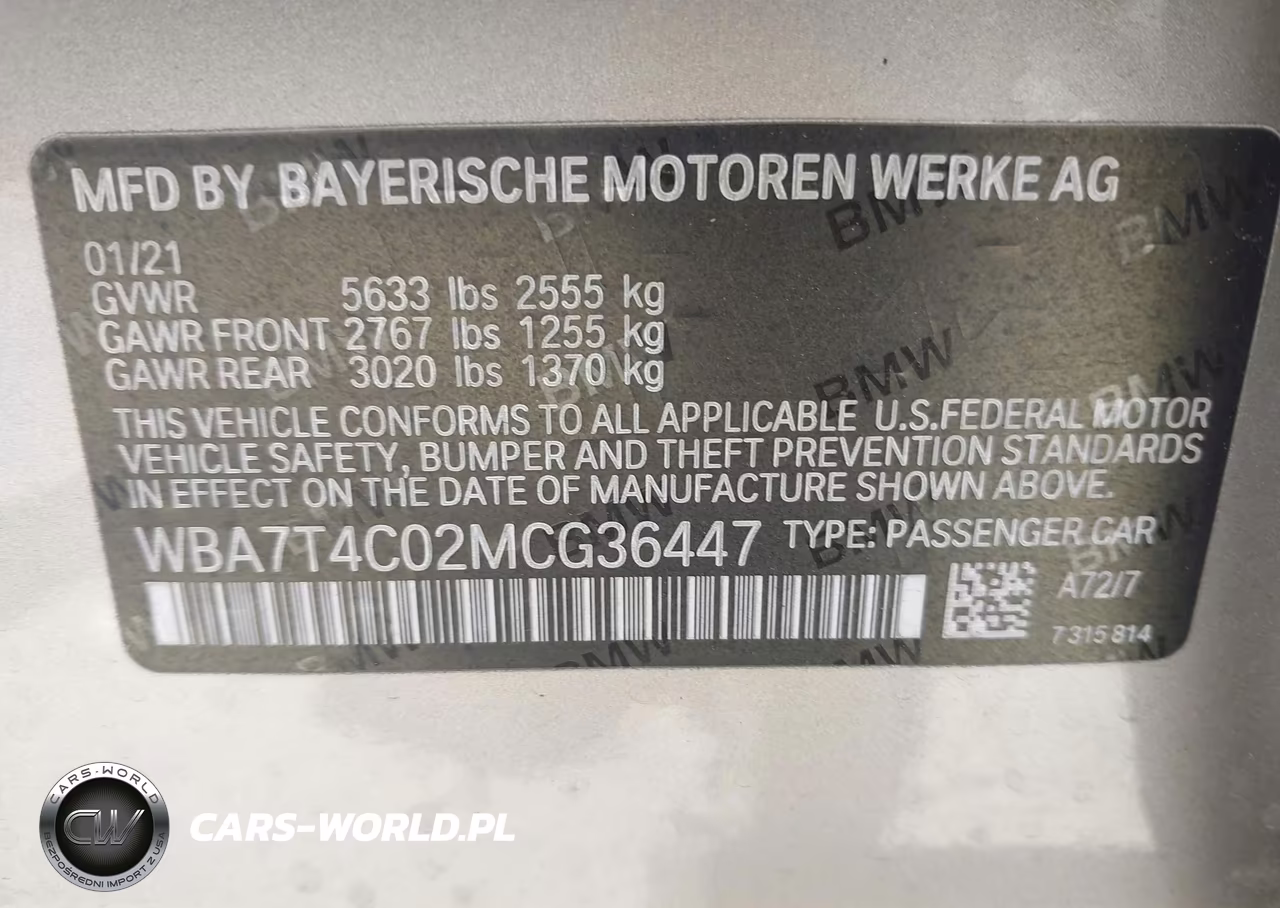 2021 BMW 740I xDrive VIN:WBA7T4C02MCG36447 - 9