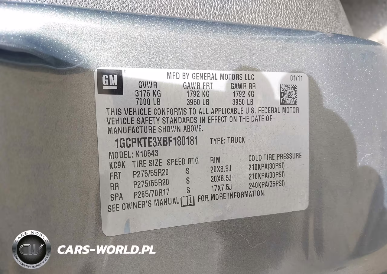 2011 Chevrolet Silverado 1500 Ltz VIN:1GCPKTE3XBF180181 - 9