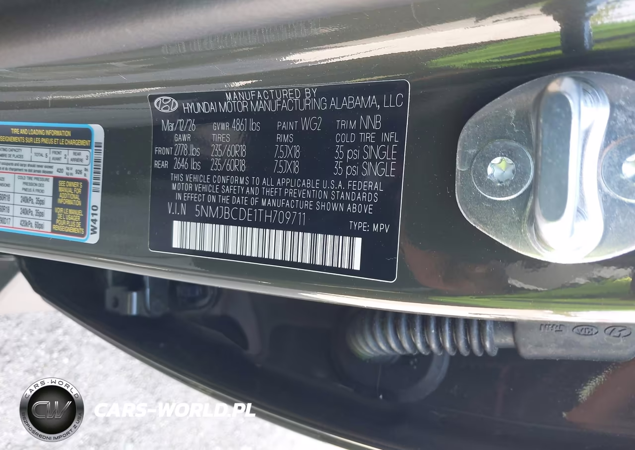 2026 Hyundai Tucson Sel VIN:5NMJBCDE1TH709711 - 9