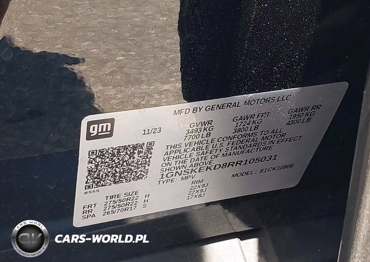 2024 Chevrolet Suburban 4Wd Rst VIN:1GNSKEKD8RR105031 - 9