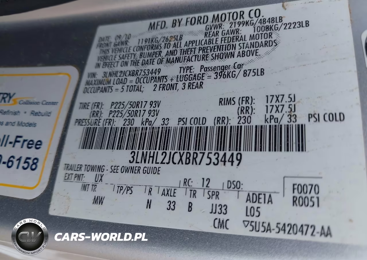 2011 Lincoln Mkz VIN:3LNHL2JCXBR753449 - 9