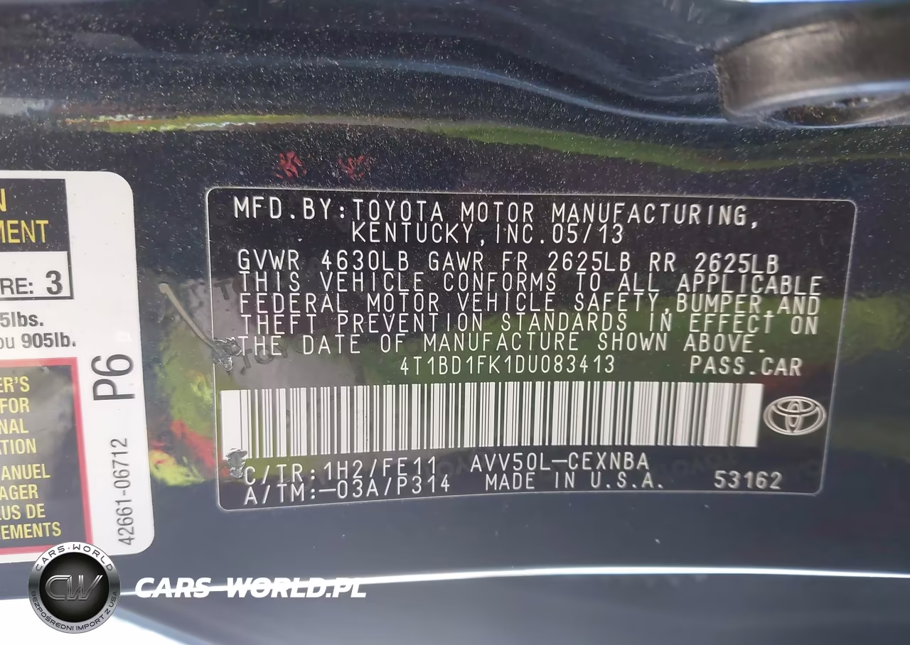 2013 Toyota Camry Hybrid Le VIN:4T1BD1FK1DU083413 - 9